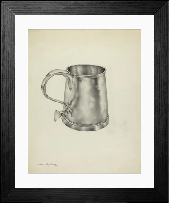 Framed Print : Silver Mug, 1935 / 1942. Creator: Aaron Fastovsky Framed Print : Silver Mug, 1935 / 1942. Creator: Aaron Fastovsky