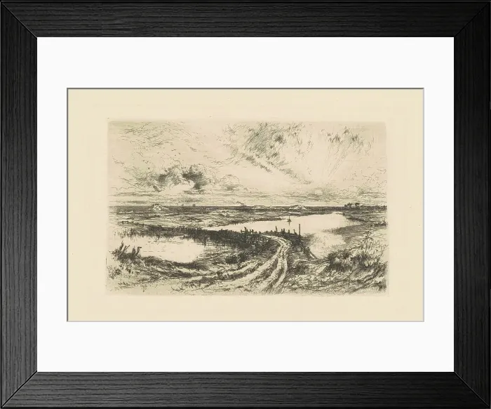 Framed Print : Sunrise?The Pond, Easthampton, Long Island, 1881. Creator: Thomas Moran Framed Print : Sunrise?The Pond, Easthampton, Long Island, 1881. Creator: Thomas Moran