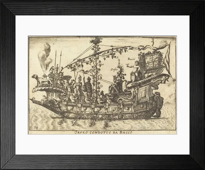 Framed Print : Orfeo condotto da Bacco. Creator: Balthasar Moncornet Framed Print : Orfeo condotto da Bacco. Creator: Balthasar Moncornet