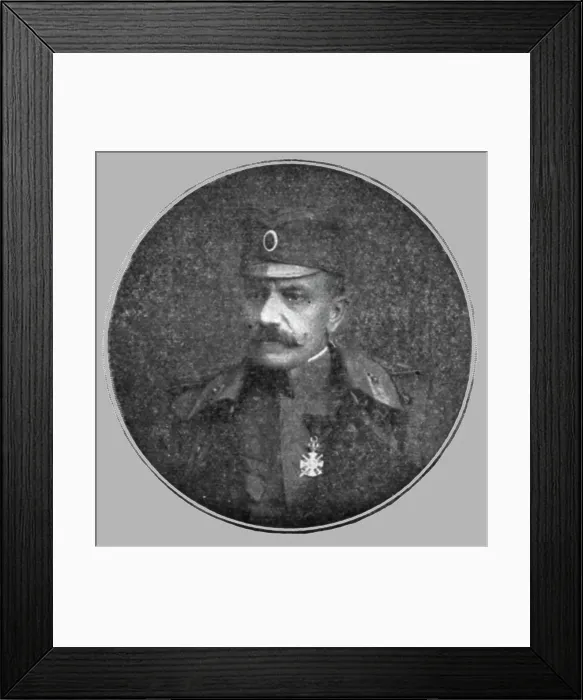 Framed Print : Les chefs de l'Armee serbe; Le nouveau generalissime, le voivode Jivoin Michitch... 1916. Creator: Unknown Framed Print : Les chefs de l'Armee serbe; Le nouveau generalissime, le voivode Jivoin Michitch... 1916. Creator: Unknown