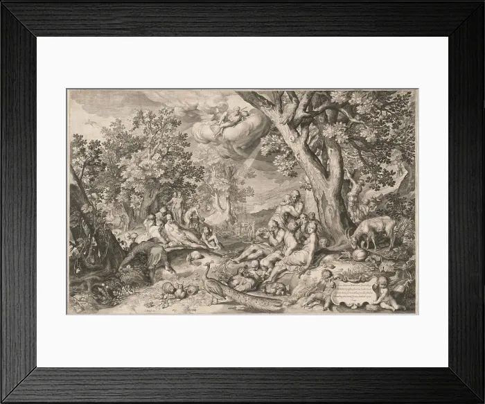 Framed Print : The Golden Age, 1644. Creator: Unknown Framed Print : The Golden Age, 1644. Creator: Unknown