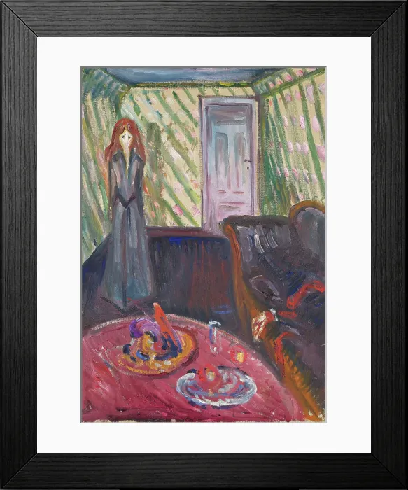 Framed Print : The Murderess, 1907. Creator: Munch, Edvard (1863-1944) Framed Print : The Murderess, 1907. Creator: Munch, Edvard (1863-1944)