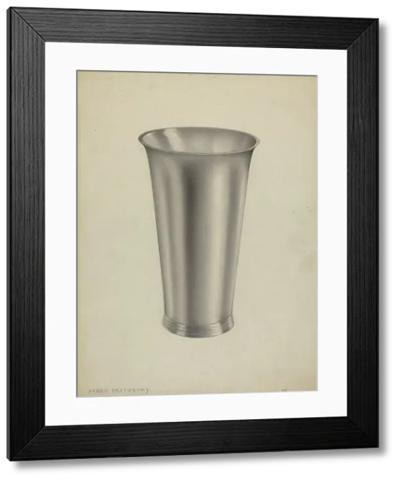 Framed Print : Silver Communion Cup, 1935 / 1942. Creator: Aaron Fastovsky Framed Print : Silver Communion Cup, 1935 / 1942. Creator: Aaron Fastovsky