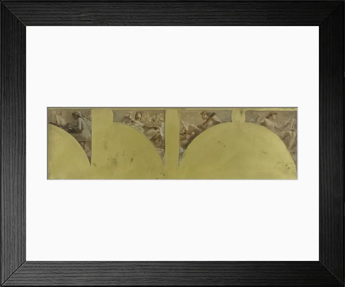 Framed Print : Esquisse pour le salon des Arts de l'Hôtel de Ville de Paris : La gravure de médailles... c.1891. Creator: Theobald Chartran Framed Print : Esquisse pour le salon des Arts de l'Hôtel de Ville de Paris : La gravure de médailles... c.1891. Creator: Theobald Chartran
