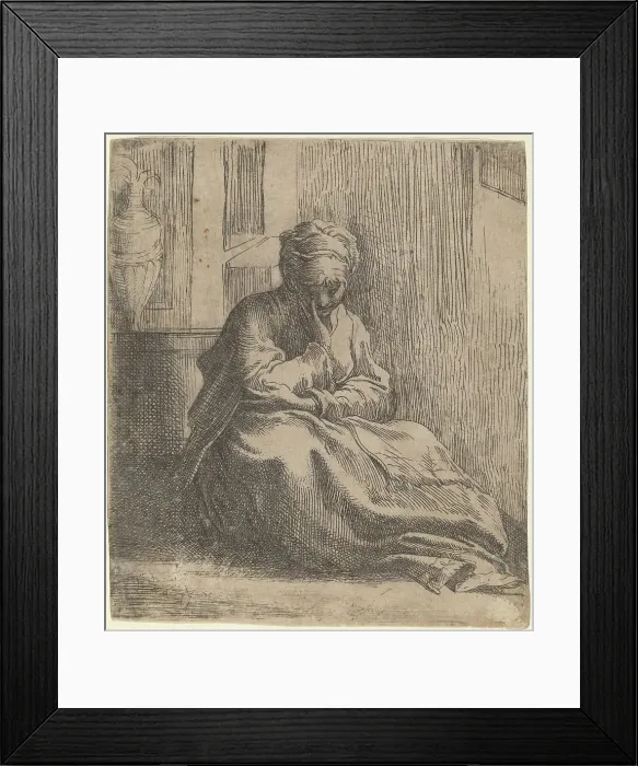 Framed Print : Saint Thaïs. Creator: Parmigianino Framed Print : Saint Thaïs. Creator: Parmigianino