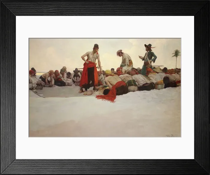 Framed Print : So the Treasure Was Divided. From The Fate of a Treasure Town, 1905. Creator: Pyle, Howard (1853-1911). So the Treasure Was Divided. From The Fate of a Treasure Town, 1905. Creator: Pyle, Howard (1853-1911) Framed Print : So the Treasure Was Divided. From The Fate of a Treasure Town, 1905. Creator: Pyle, Howard (1853-1911). So the Treasure Was Divided. From The Fate of a Treasure Town, 1905. Creator: Pyle, Howard (1853-1911)