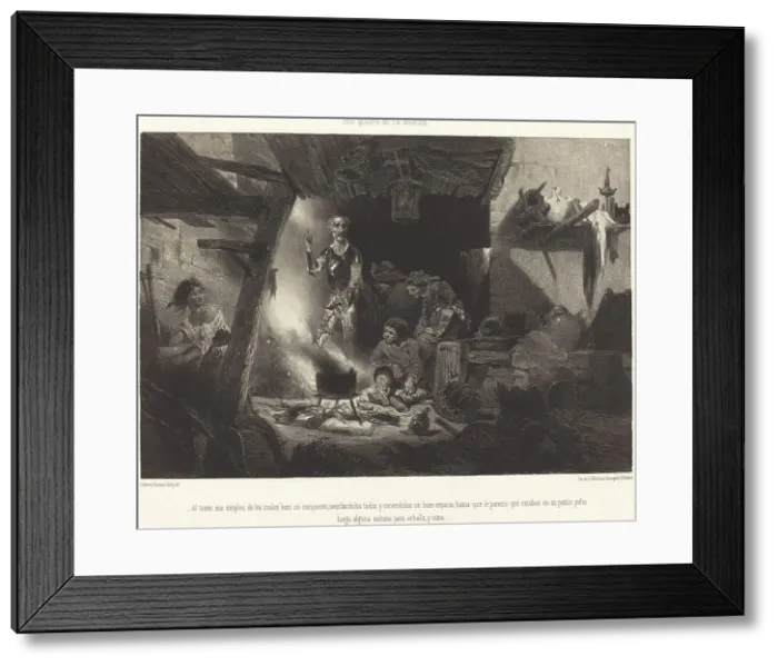 Framed Print : il tomo sus simples... c. 1855. Creator: Célestin Nanteuil Framed Print : il tomo sus simples... c. 1855. Creator: Célestin Nanteuil