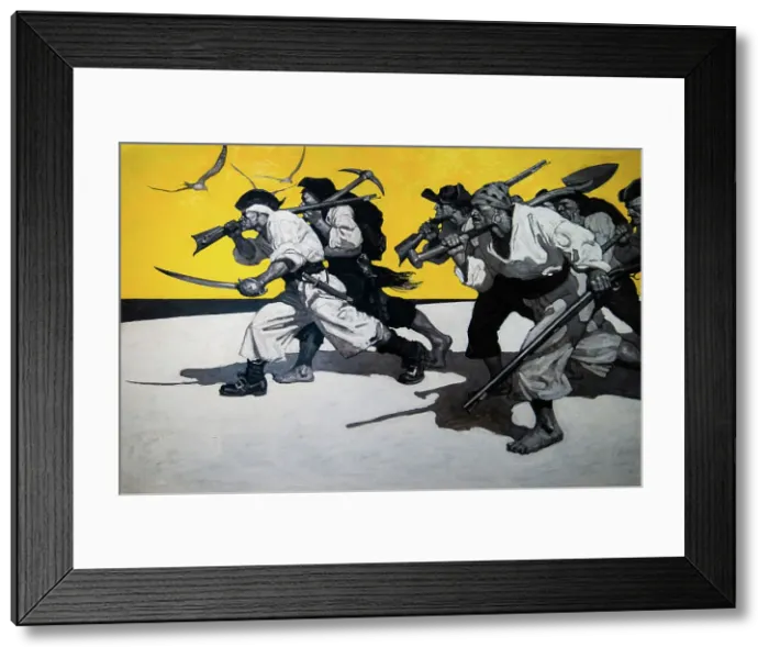 Framed Print : Illustration for Treasure Island by Robert Stevenson, 1911. Creator: Wyeth, N. C. (Newell Convers) (1882-1945). Illustration for Treasure Island by Robert Stevenson, 1911. Creator: Wyeth, N. C. (Newell Convers) (1882-1945) Framed Print : Illustration for Treasure Island by Robert Stevenson, 1911. Creator: Wyeth, N. C. (Newell Convers) (1882-1945). Illustration for Treasure Island by Robert Stevenson, 1911. Creator: Wyeth, N. C. (Newell Convers) (1882-1945)