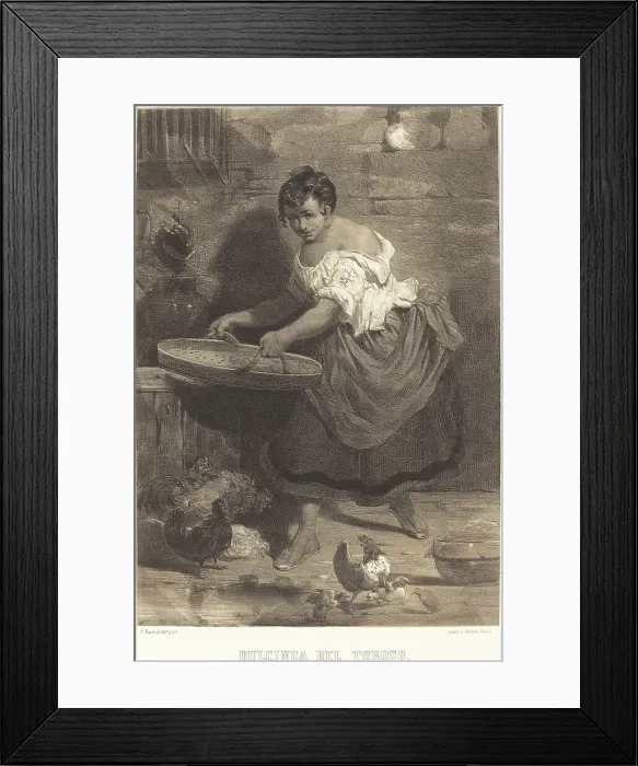 Framed Print : Dulcinea del Toboso, c. 1855. Creator: Célestin Nanteuil Framed Print : Dulcinea del Toboso, c. 1855. Creator: Célestin Nanteuil