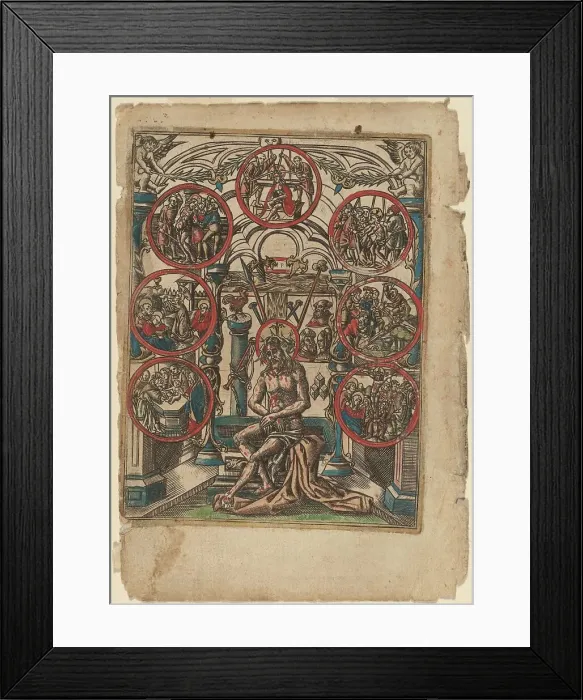 Framed Print : Christ as the Man of Sorrows, 16th century. Creator: Unknown Framed Print : Christ as the Man of Sorrows, 16th century. Creator: Unknown