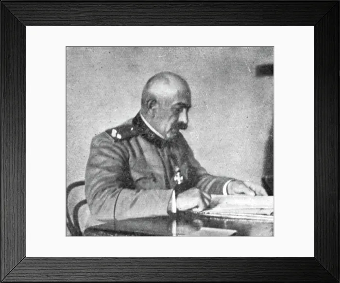 Framed Print : Les chefs de l'Armee serbe; Le nouveau ministre de la Guerre, le general Bojidar... 1916. Creator: Unknown Framed Print : Les chefs de l'Armee serbe; Le nouveau ministre de la Guerre, le general Bojidar... 1916. Creator: Unknown