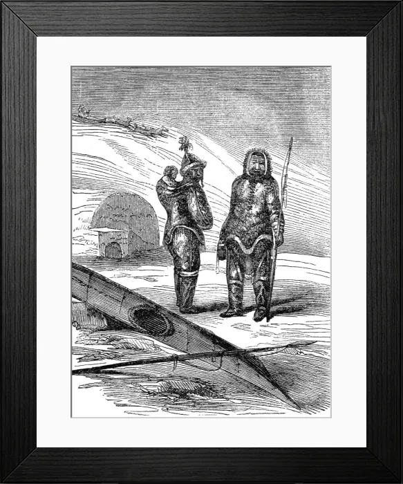 Framed Print : Esquimaux, 1854. Creator: Unknown Framed Print : Esquimaux, 1854. Creator: Unknown
