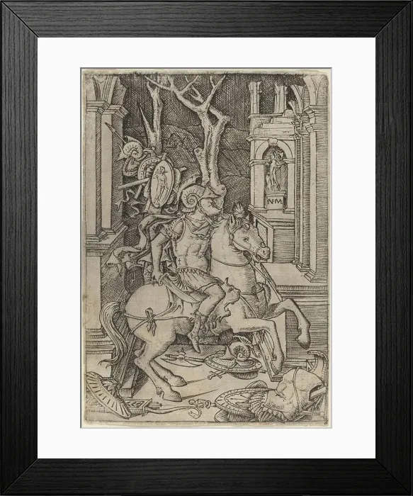 Framed Print : Roman Warrior, c. 1507. Creator: Nicoletto da Modena