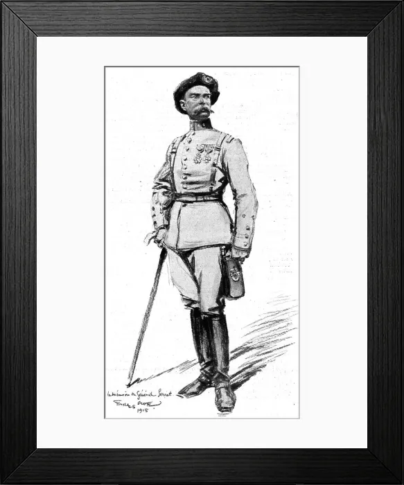 Framed Print : Le general Serret. 1915. Creator: Unknown Framed Print : Le general Serret. 1915. Creator: Unknown