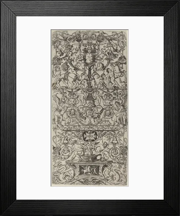 Framed Print : Ornament Panel: Mars, God of Battles, c. 1507. Creator: Nicoletto da Modena Framed Print : Ornament Panel: Mars, God of Battles, c. 1507. Creator: Nicoletto da Modena
