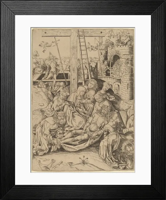 Framed Print : The Lamentation, 15th century. Creator: Unknown Framed Print : The Lamentation, 15th century. Creator: Unknown