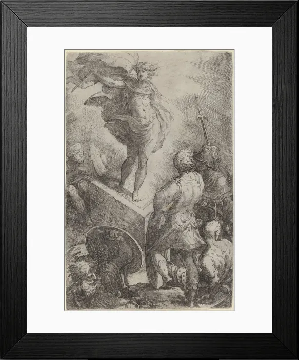 Framed Print : The Resurrection of Christ, c. 1528 / 1529. Creator: Parmigianino Framed Print : The Resurrection of Christ, c. 1528 / 1529. Creator: Parmigianino
