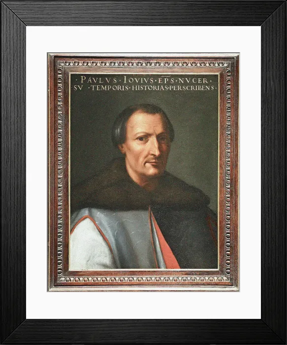 Framed Print : Portrait of Paolo Giovio, Between 1552 and 1568. Creator: Dell'Altissimo, Cristofano (1525-1605) Framed Print : Portrait of Paolo Giovio, Between 1552 and 1568. Creator: Dell'Altissimo, Cristofano (1525-1605)