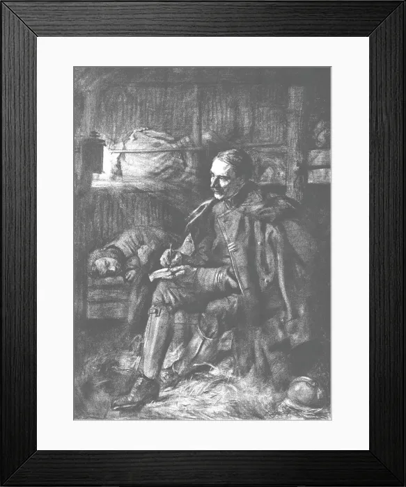 Framed Print : Les Souhaits de Bonne Annee; Le Cagna. 1916. Creator: Unknown Framed Print : Les Souhaits de Bonne Annee; Le Cagna. 1916. Creator: Unknown