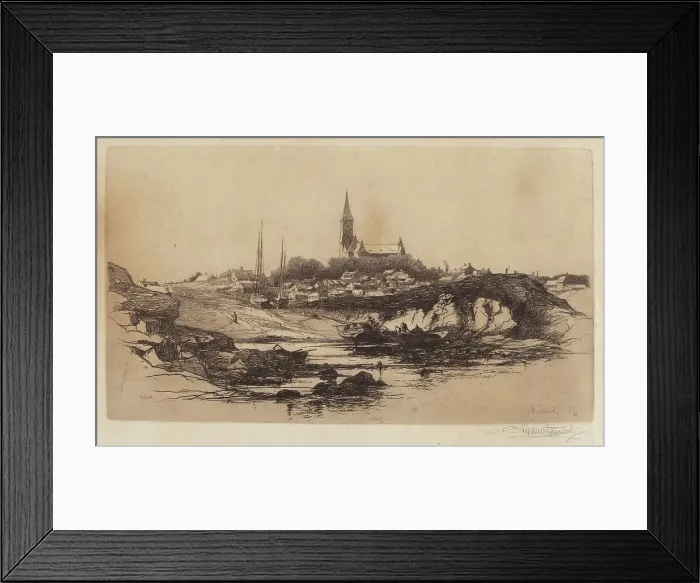 Framed Print : Marblehead, 1881. Creator: Stephen Parrish Framed Print : Marblehead, 1881. Creator: Stephen Parrish