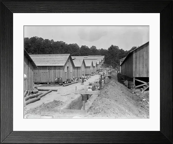 Framed Print : Camp, 1917 or 1918. Creator: Harris & Ewing. Camp, 1917 or 1918. Creator: Harris & Ewing Framed Print : Camp, 1917 or 1918. Creator: Harris & Ewing. Camp, 1917 or 1918. Creator: Harris & Ewing