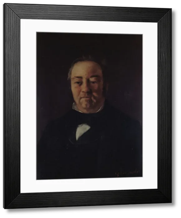 Framed Print : Portrait de Monsieur Corbinaud, 1863. Creator: Gustave Courbet Framed Print : Portrait de Monsieur Corbinaud, 1863. Creator: Gustave Courbet