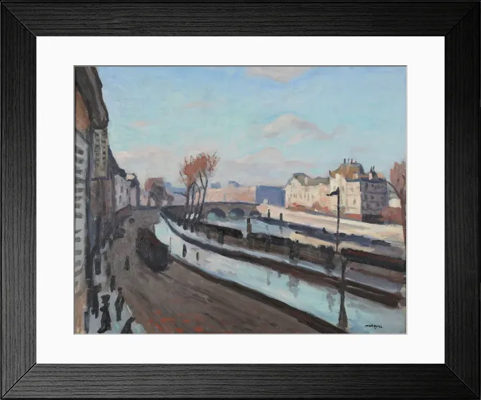 Framed Print : Quai des Grands Augustins, c. 1905. Creator: Marquet, Pierre-Albert (1875-1947) Framed Print : Quai des Grands Augustins, c. 1905. Creator: Marquet, Pierre-Albert (1875-1947)