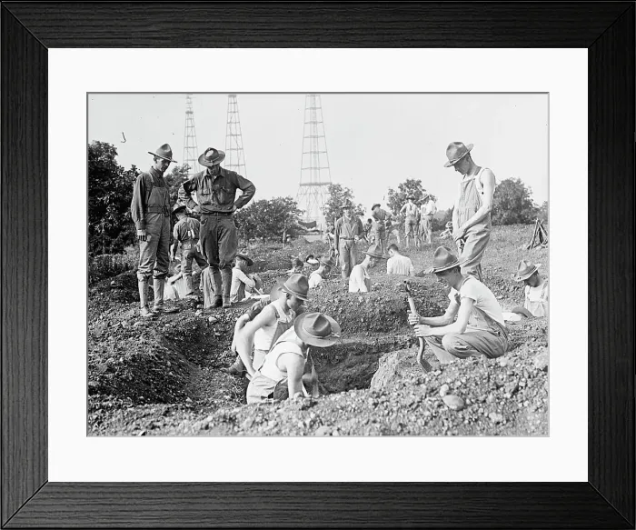Framed Print : Camp, 1917 or 1918. Creator: Harris & Ewing. Camp, 1917 or 1918. Creator: Harris & Ewing Framed Print : Camp, 1917 or 1918. Creator: Harris & Ewing. Camp, 1917 or 1918. Creator: Harris & Ewing