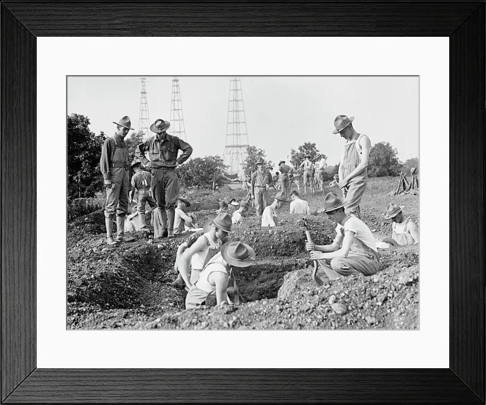Framed Print : Camp, 1917 or 1918. Creator: Harris & Ewing. Camp, 1917 or 1918. Creator: Harris & Ewing Framed Print : Camp, 1917 or 1918. Creator: Harris & Ewing. Camp, 1917 or 1918. Creator: Harris & Ewing