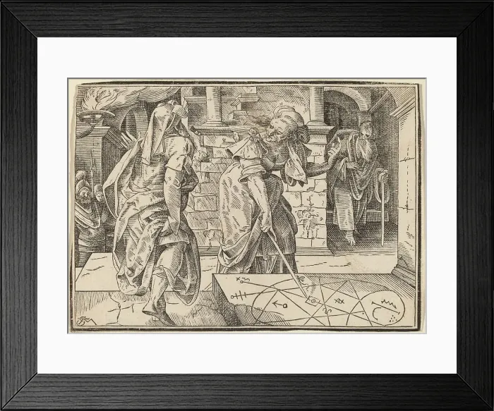 Framed Print : Christ Tells His Disciples of the Last Judgment, published 1630. Creator: Christoph Maurer Framed Print : Christ Tells His Disciples of the Last Judgment, published 1630. Creator: Christoph Maurer