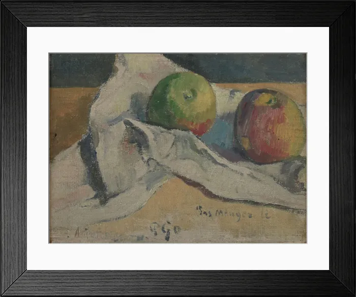 Framed Print : Still life with apples, ca 1891-1894. Creator: Gauguin, Paul Eugéne Henri (1848-1903) Framed Print : Still life with apples, ca 1891-1894. Creator: Gauguin, Paul Eugéne Henri (1848-1903)