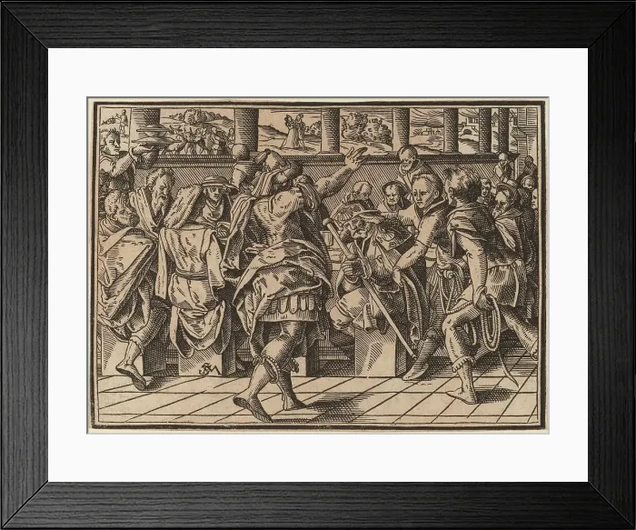 Framed Print : The Martyrdom of Saint James (?), published 1630. Creator: Christoph Maurer Framed Print : The Martyrdom of Saint James (?), published 1630. Creator: Christoph Maurer