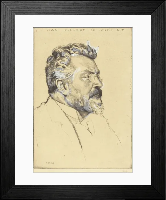 Framed Print : Max Slevogt, 1917. Creator: Emil Orlik Framed Print : Max Slevogt, 1917. Creator: Emil Orlik