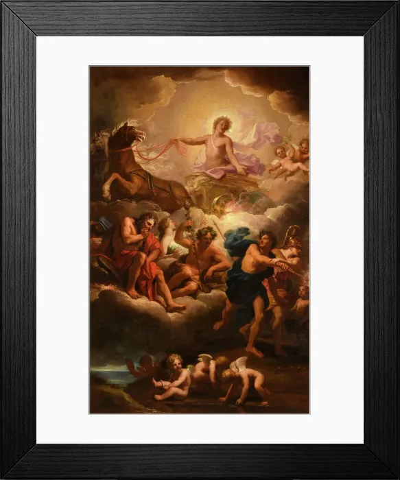 Framed Print : Apollo Driving the Chariot of the Sun, Between 1680 and 1690. Creator: Jouvenet, Jean (1644-1717) Framed Print : Apollo Driving the Chariot of the Sun, Between 1680 and 1690. Creator: Jouvenet, Jean (1644-1717)