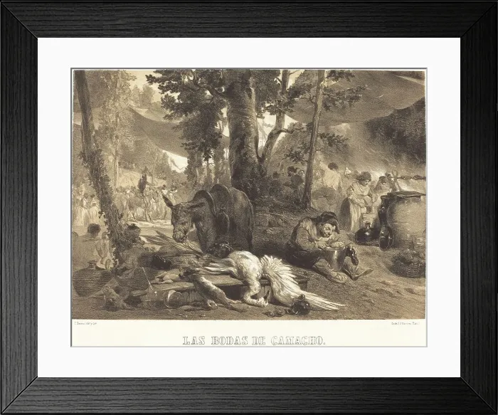 Framed Print : Las Bodas de Camacho, c. 1855. Creator: Célestin Nanteuil Framed Print : Las Bodas de Camacho, c. 1855. Creator: Célestin Nanteuil