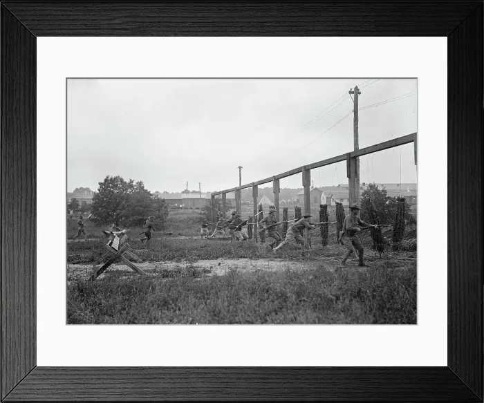 Framed Print : Camp, 1917 or 1918. Creator: Harris & Ewing. Camp, 1917 or 1918. Creator: Harris & Ewing Framed Print : Camp, 1917 or 1918. Creator: Harris & Ewing. Camp, 1917 or 1918. Creator: Harris & Ewing