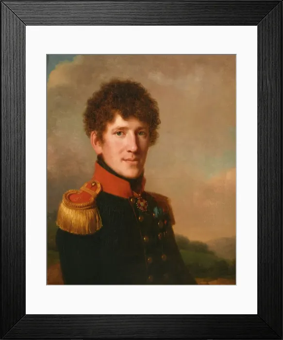 Framed Print : Portrait of Prince Segey Alexandrovich Volkonsky (1786-1838), 1814. Creator: Périn-Salbreux, Lié Louis (1753-1817) Framed Print : Portrait of Prince Segey Alexandrovich Volkonsky (1786-1838), 1814. Creator: Périn-Salbreux, Lié Louis (1753-1817)