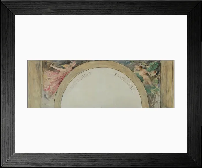Framed Print : Esquisse pour le salon d'entrée de l'Hôtel de Ville de Paris : La Littérature et les Beaux... 1892. Creator: Paul Louis Delance Framed Print : Esquisse pour le salon d'entrée de l'Hôtel de Ville de Paris : La Littérature et les Beaux... 1892. Creator: Paul Louis Delance