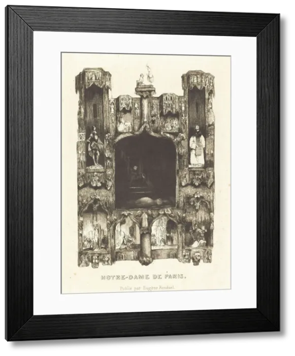 Framed Print : Notre-Dame de Paris, 1832. Creator: Célestin Nanteuil Framed Print : Notre-Dame de Paris, 1832. Creator: Célestin Nanteuil