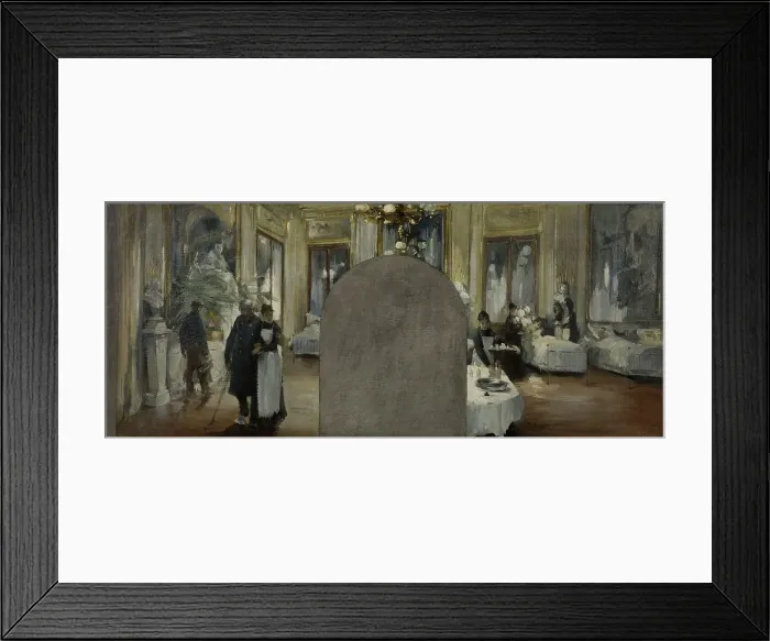 Framed Print : Esquisse pour le cabinet du préfet de l'Hôtel de Ville de Paris : L'ambulance du Théâtre... 1889. Creator: Paul Louis Delance Framed Print : Esquisse pour le cabinet du préfet de l'Hôtel de Ville de Paris : L'ambulance du Théâtre... 1889. Creator: Paul Louis Delance