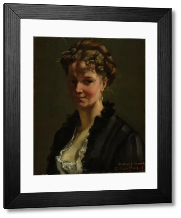 Framed Print : Adèle d'Affry, Duchess de Castiglione-Altibrandi (1836-1879), known as Marcello, 1870. Creator: Courbet, Gustave (1819-1877) Framed Print : Adèle d'Affry, Duchess de Castiglione-Altibrandi (1836-1879), known as Marcello, 1870. Creator: Courbet, Gustave (1819-1877)