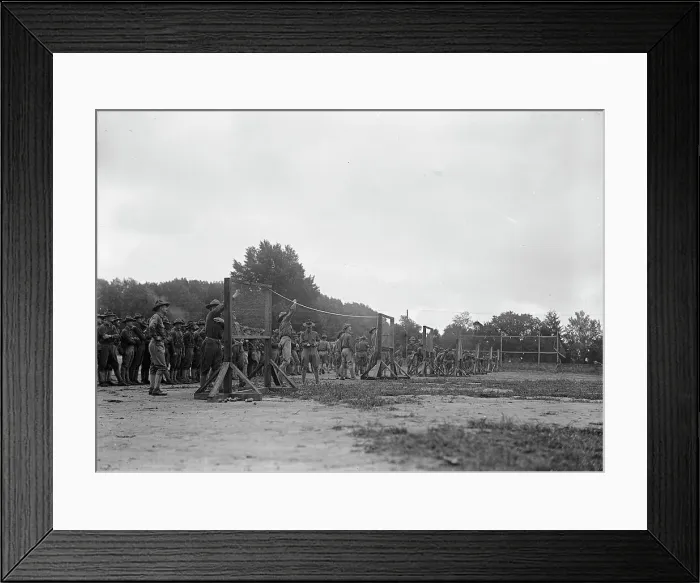 Framed Print : Camp, 1917 or 1918. Creator: Harris & Ewing. Camp, 1917 or 1918. Creator: Harris & Ewing Framed Print : Camp, 1917 or 1918. Creator: Harris & Ewing. Camp, 1917 or 1918. Creator: Harris & Ewing