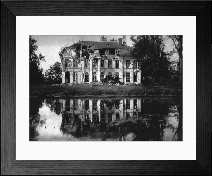 Framed Print : Le Chateau de Boesinghe, pres D'Ypres. 1916. Creator: Unknown Framed Print : Le Chateau de Boesinghe, pres D'Ypres. 1916. Creator: Unknown