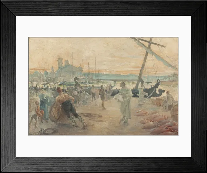 Framed Print : Esquisse pour la salle d'audience du tribunal de commerce de Paris : Les Nautes parisiens... c.1890 Creator: Paul Louis Delance Framed Print : Esquisse pour la salle d'audience du tribunal de commerce de Paris : Les Nautes parisiens... c.1890 Creator: Paul Louis Delance