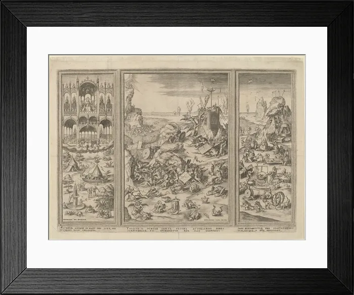 Framed Print : The Last Judgment Triptych. Creator: Unknown