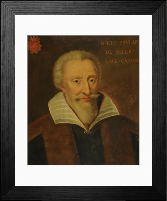 Framed Print : Portrait of Nicolas Brûlart de Sillery (1544-1624), First third of 17th cen.. Creator: Anonymous Framed Print : Portrait of Nicolas Brûlart de Sillery (1544-1624), First third of 17th cen.. Creator: Anonymous