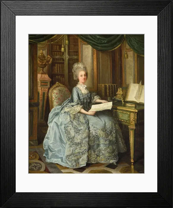 Framed Print : Portrait of Princess Sophie of France (1734-1782), 1776. Creator: Périn-Salbreux, Lié Louis (1753-1817)