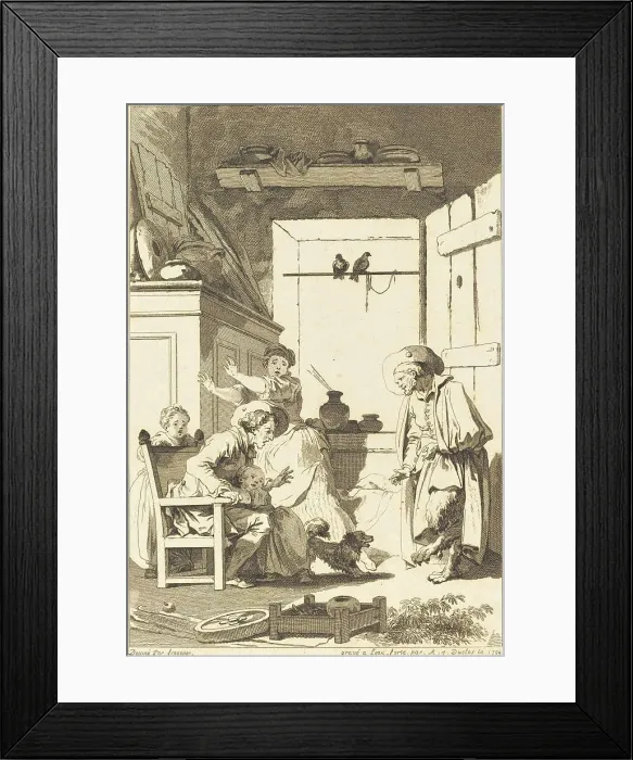 Framed Print : Belphegor, 1794. Creator: Charles Emmanuel Patas