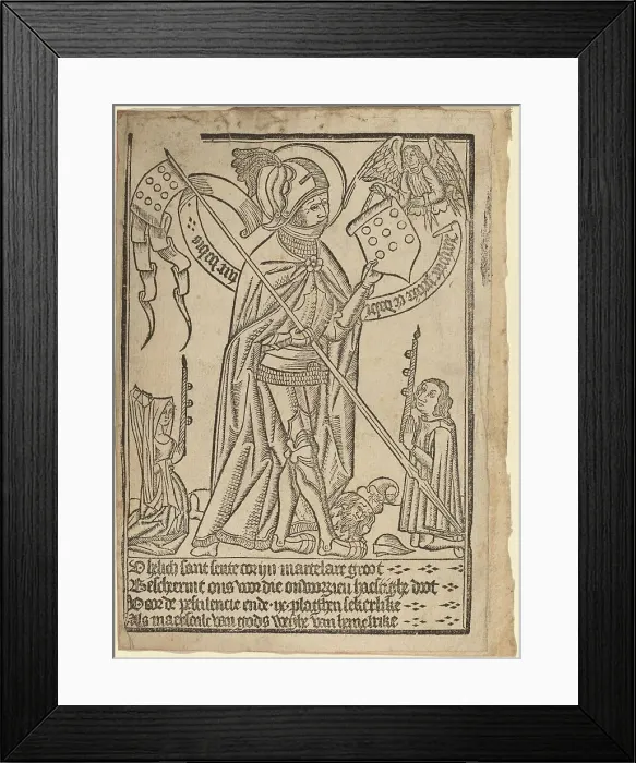 Framed Print : Saint George (?), c. 1490. Creator: Unknown Framed Print : Saint George (?), c. 1490. Creator: Unknown