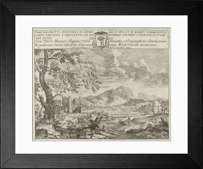 Framed Print : The Flutist, 1696. Creator: Crescenzio Onofri Framed Print : The Flutist, 1696. Creator: Crescenzio Onofri